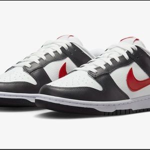 Nike Dunk Low Retro Red Swoosh Panda Mens New